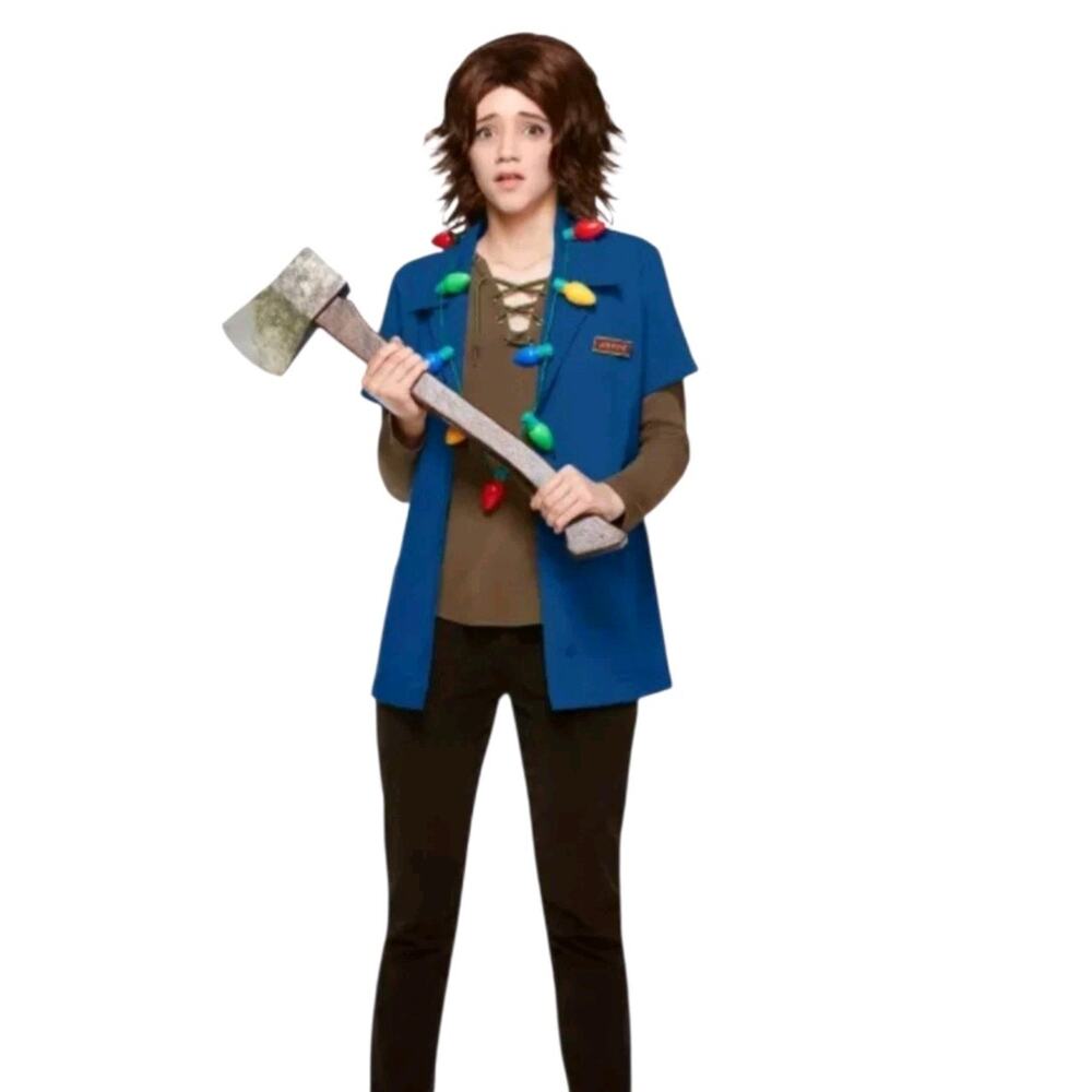 Stranger Things Adult Deluxe Steve Video Store Costume Halloween Cosplay Med New